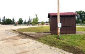 WE Fest ticket booth at Becker County Fairgrounds