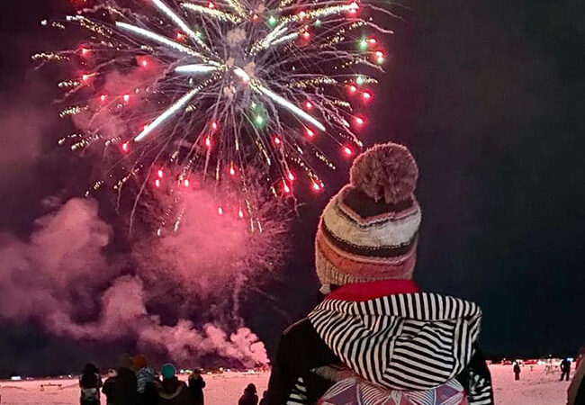 Polar Fest fireworks at Detroit Lakes City Beach