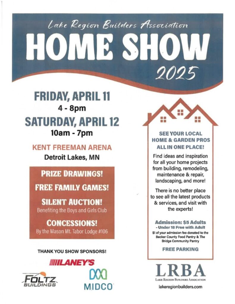 Photo of Lake Region Builders Association Builders Show- April 11-12, 2025