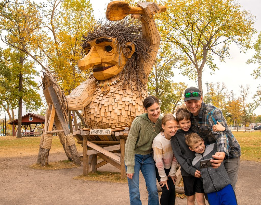 family selfie by Alexa the troll