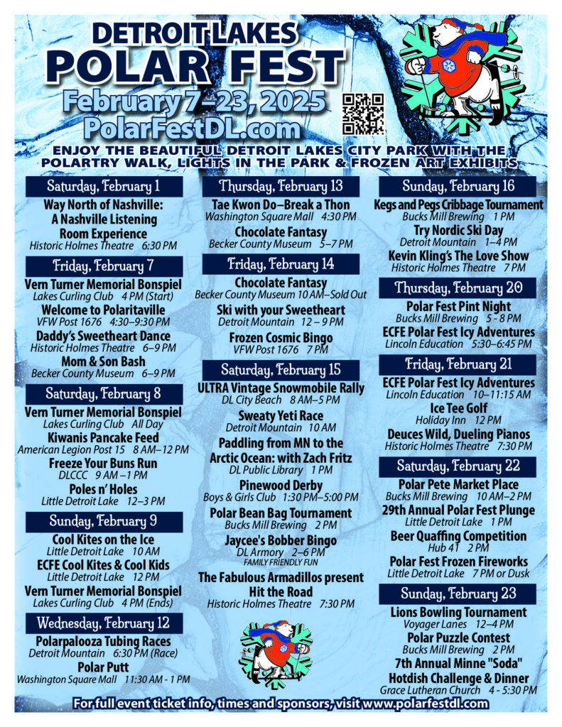 Polar Fest flyer of events